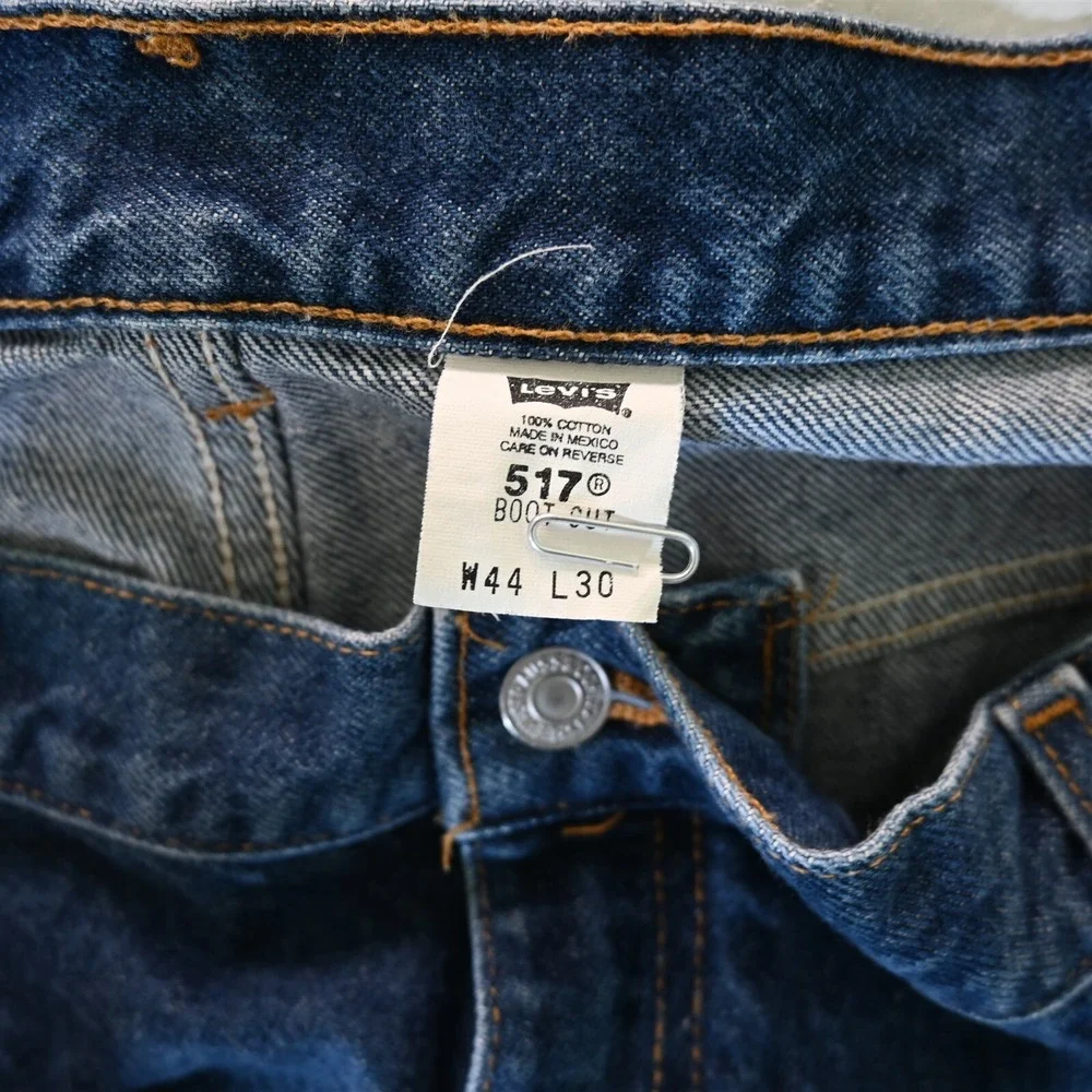 Levi's 44x30‎ 517 Bootcut Vtg Dark 100% Cotton Denim Mens Jeans